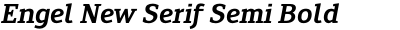 Engel New Serif Semi Bold Italic